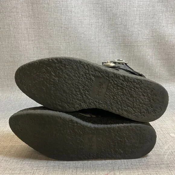 COACH Black Whipstitch High Top Creeper Women's - Picture 12 of 13